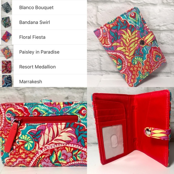 Vera Bradley Accessories Vera Bradley Passport Travel Wallet Cotton